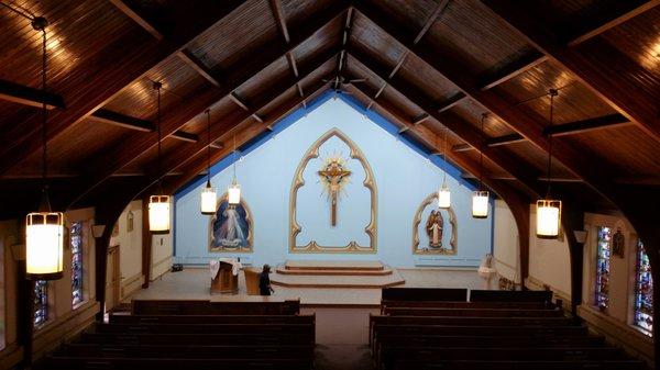 Holy Family Church in Portage, PA - Painted by Elias Painting