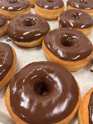 Chocolate covered donuts