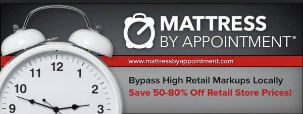 We offer a GREAT nights' sleep on a quality name brand mattress at HALF the price of retail stores! Maximize your savings by using a private