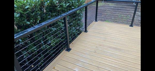 Cable deck rails