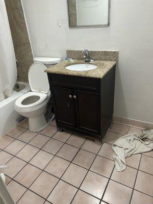 Nasty unclean bathroom