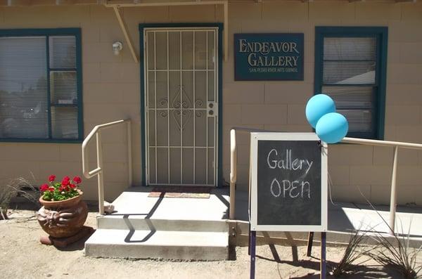 Main entrance at the grand opening.