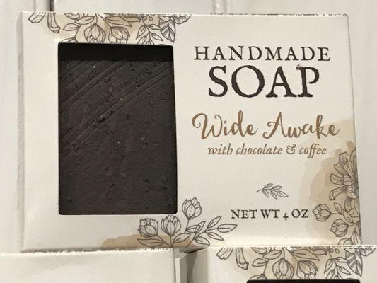 This will start your day off right!  Coffee and cocoa soap....