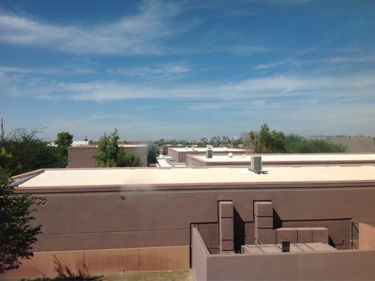 This is a view of dwntwn PHX from a study room.  I frequent this library for the views and the great envirnonment.