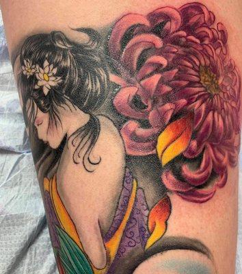 Tattoo by Artist Frankie G.