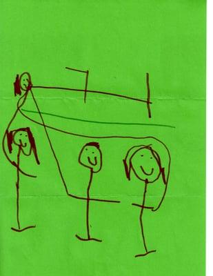 A five year old's rendition of his appointment - notice all the smiles!