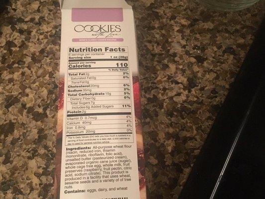 Look at this list of ingredients: all natural! This is how we are meant to eat!