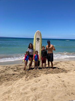 Our crew with Brett post lesson! ‍