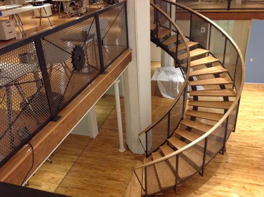 Railing design/build/installation and staircase rebuild for AdRoll in San Francisco