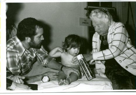 DR Rolf, Robert, Shira beginning the children's project