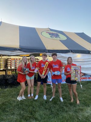 Hot Mamas Fireworks with their favorite fireworks.