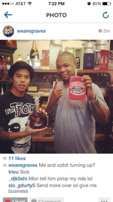 Rapper xZibit at town pump Liquors