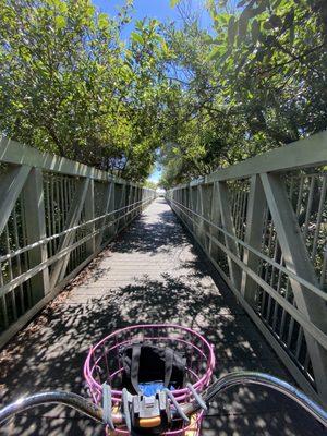 Coastal trail with rental bike