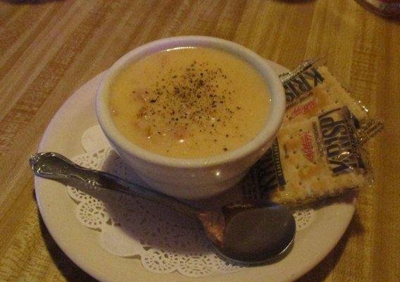 Excellent house made Clam Chowder...