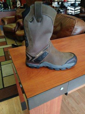 Check out the new light weight waterproof pull on boot #83936 super comfortable.