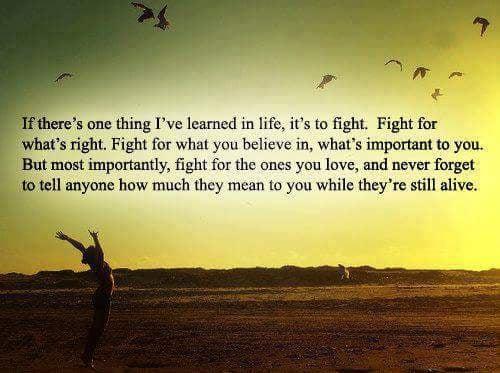 Beautiful pic as it describes who I am, what my passion is, my love for life and, that I am a fighter!