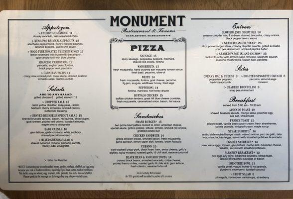 Food Menu