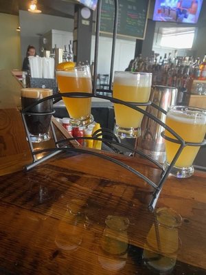 Enjoyed a flight of beer