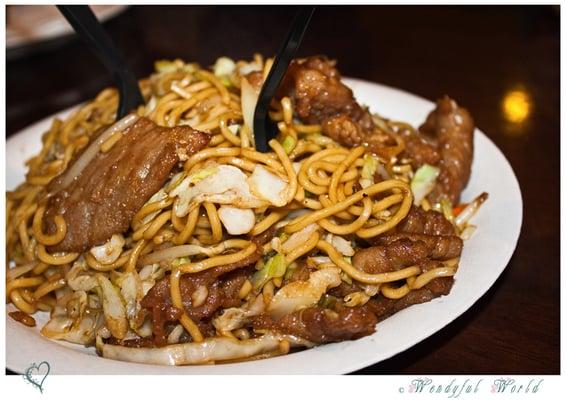 Beef Chow Mein - again fake beef