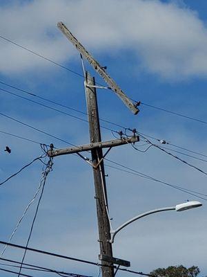 Another fine moment for mother nature. Corrupt at top? We should still respect those in the phone bank and linesmen/women.