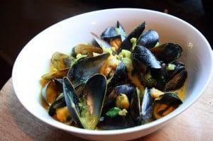 PEI Mussels in a Coors Banquet Garlic Cream Sauce