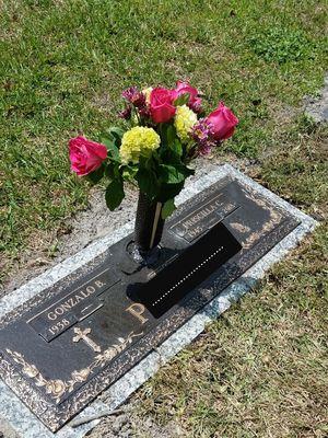 Mom's grave plaque (RIP Mom)