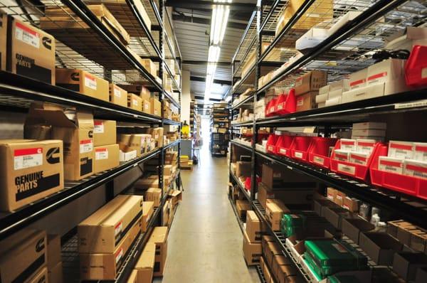 A small portion of our on-hand stock of Cummins Genuine Parts.