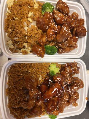 C21. Sesame Chicken Combo Plate