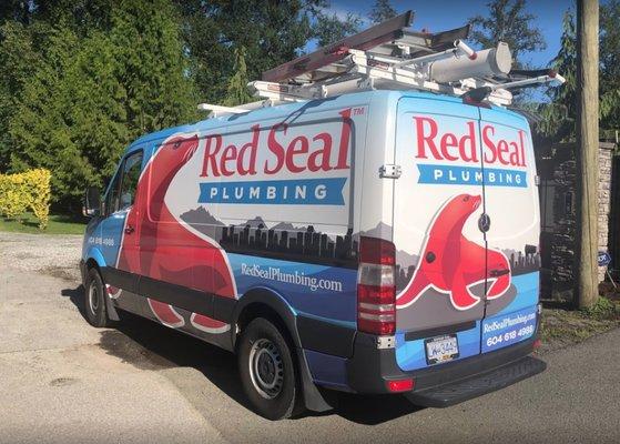 Red Seal Plumbing Truck Wrap Design