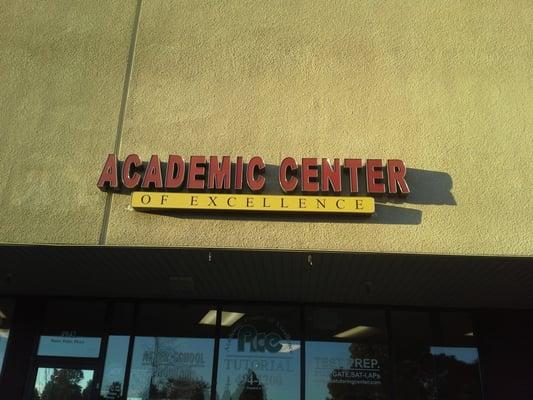 Academic Center of Excellence (A.C.E) Store Front, Ardenwood Plaza Shopping Center, Fremont, CA.