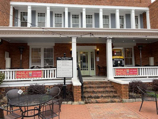 We are located on the second floor of the historic Deal House in downtown Davidson.