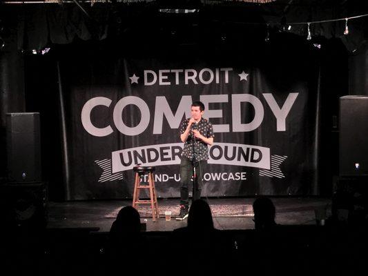 Chicago-comedian, Steven King performing at Detroit Comedy Underground.