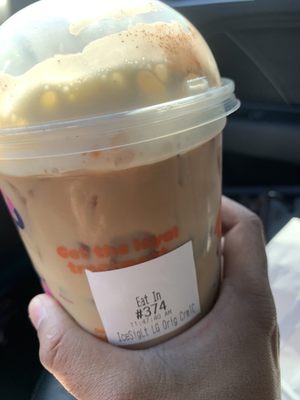 Signature caramel craze iced latte