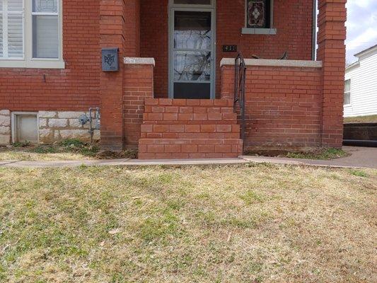 Recreation of these old steps to this historic 100+ year old home!