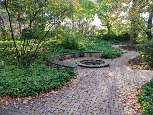 Exterior Fountain Sitting Area (Southern Corner)