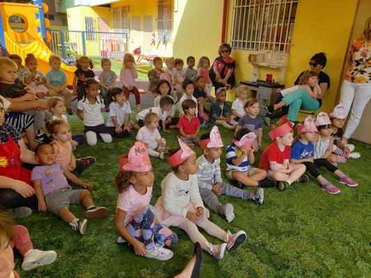 Fire safety education week at ABC Little School West Hollywood! 18 mths. to 6. yrs old...so excited and proud of station #8!