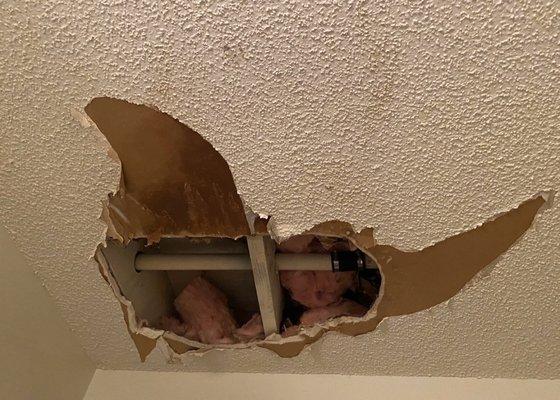 Leaking ceiling