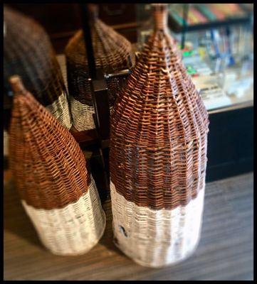 Woven baskets.