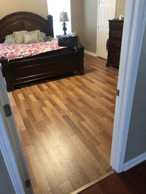 Laminate flooring job