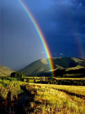 Rainbow at the ranch