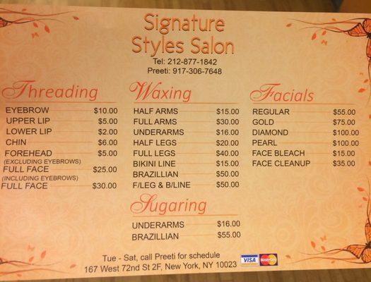 Threading at signature styles