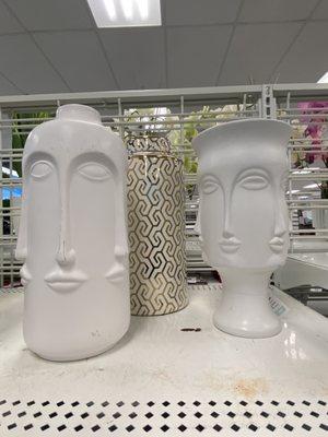 2/13/21 I love these "faces" vases