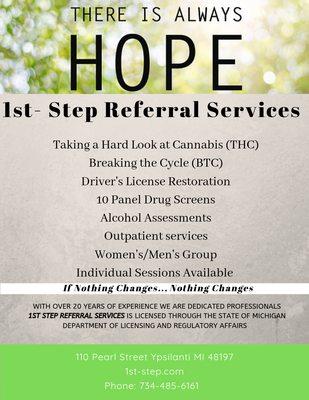 1st Step Referral Services