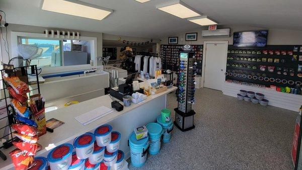 Interior of The Bait House at Manasota Key Marina