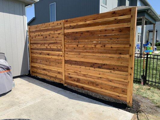 This Cedar Privacy Screen came out amazing!