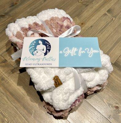 Handmade baby blankets and gift certificates