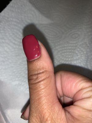 The air bubble in my nail ! This is small !