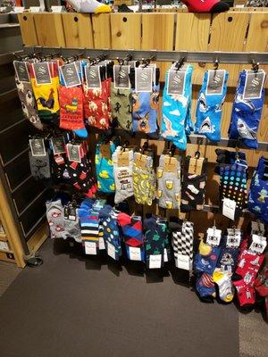 DSW has unique socks as well.