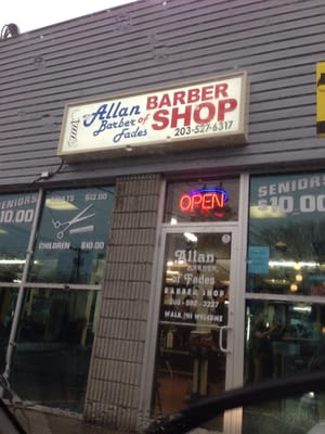 Allan's shop, originally from California, this man works 7 days a week and produces a fine haircut.  Come if you need A cut.