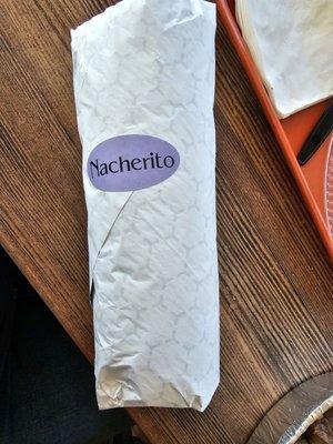 Nacherita, small child side burritto